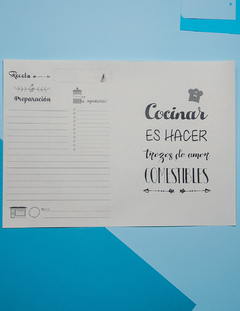 RECETARIO DE COCINA (REPUESTOS) - comprar online