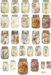 Tag A4 en papel vegetal - Frascos