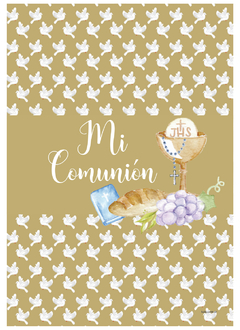 CARTEL PUERTA COMUNION PALOMA - comprar online
