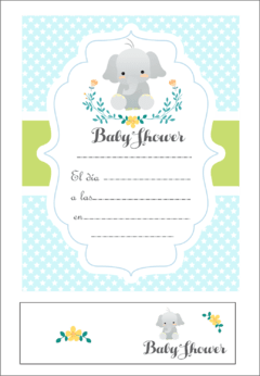 Imagen de Invitaciones con souvenir - Baby Shower