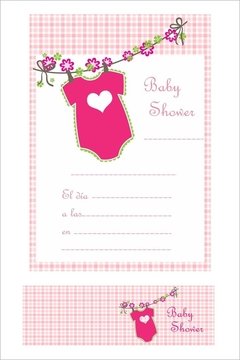 Invitaciones con souvenir - Baby Shower