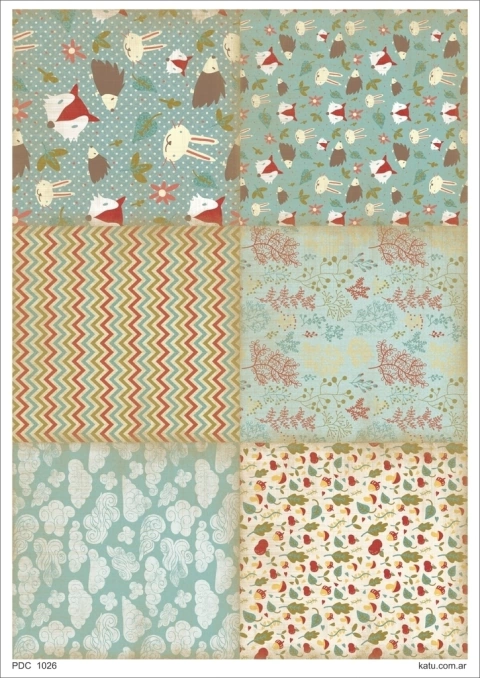 PAPEL DECOUPAGE KATU (PDC1026)