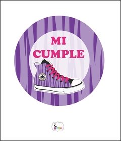 Invitación cumpleaños redonda en internet