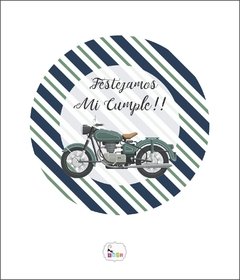 Invitación cumpleaños redonda - tienda online