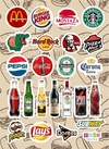 Stickers Linea Mix 026 - Marcas