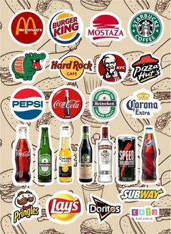 Stickers Linea Mix 026 - Marcas