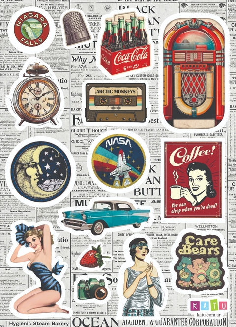 Stickers Linea Mix 034 - Retro