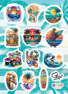 Stickers Linea Mix 019 - Surf