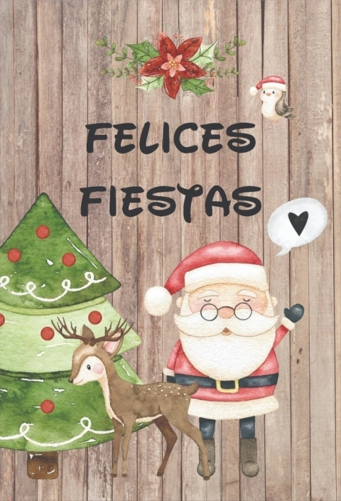 CARTEL PUERTA FELICES FIESTAS