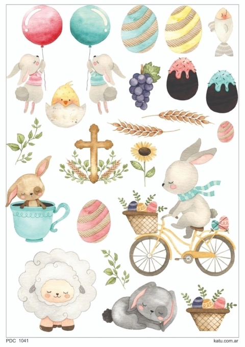 PAPEL DECOUPAGE KATU (PDC1060)