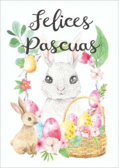CARTEL FELICES PASCUAS
