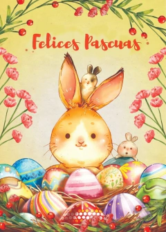 Imagen de CARTEL FELICES PASCUAS