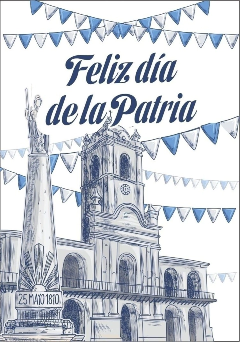 AFICHE FELIZ DIA DE LA PATRIA