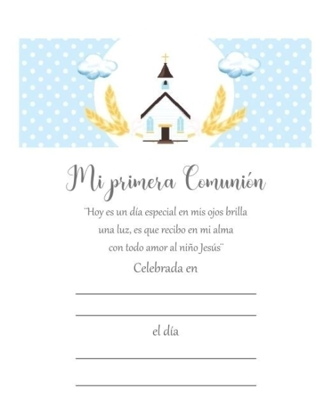 ESTAMPA X 10 COMUNIÓN PINTITAS