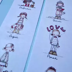 5 TIRAS MINI TAG DESEOS DE MUÑECAS