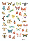 Tag A4 en papel vegetal - Bichitos
