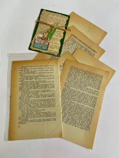 HOJAS DE LIBRO ANTIGUO. PACK X 10 - comprar online