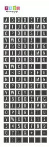 MINI TAG 006 ABC BLANCO Y NEGRO - comprar online
