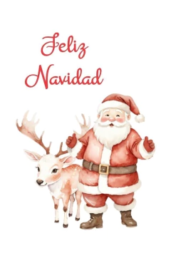 Blister x 30 tarjetitas navidad (6 diseños) Feliz Navidad - tienda online