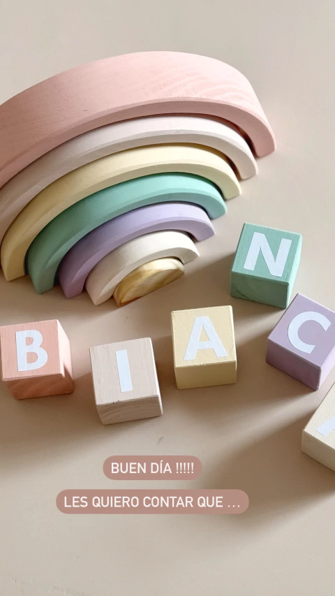 Combo arco iris + Bloques name REGINA - comprar online