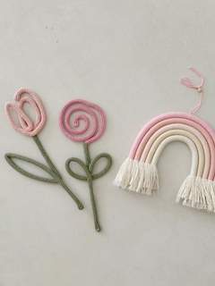 Set flores tejidas - comprar online