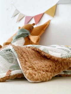 Manta Gasa estampada con corderito - comprar online