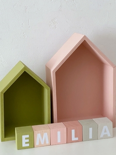 Combo arco iris + Bloques name PINK FOREST - Ollie MiniDeco Online