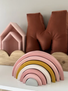 Combo arco iris + Bloques name GOLDEN - Ollie MiniDeco Online