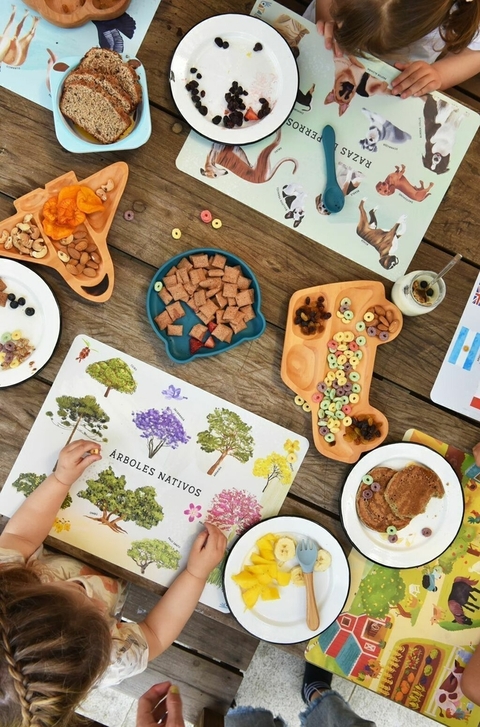 Individuales ilustrados - Pack de 6