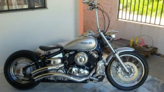 Imagem do Kit Guidão Seca Sovaco - 15" Pol. Altura - Tubo 1" Pol. - CROMADO - Yamaha - Drag Star 650