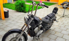 Kit Guidão Seca Sovaco - 14" Pol. Altura - Tubo 1.1/4" Pol. - CROMADO - Honda - Shadow 600 - loja online