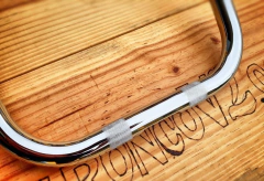 Guidão Seca Sovaco - 15" Pol. Altura - Tubo 1" Pol. - CROMADO - Harley Davidson