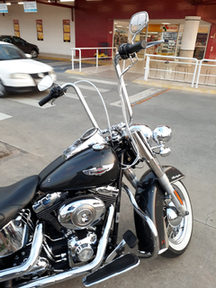 Kit Guidão e Cabos CROMADOS - Seca Sovaco - 18" Pol. Altura - Tubo 1.1/4" Pol. - Harley Davidson - Deluxe (com riser e ABS) - Ronco V2