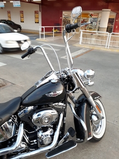 Kit Guidão Seca Sovaco - 12" Pol. Altura - Tubo 1.1/4" Pol. - CROMADO - Harley Davidson - Deluxe (com Riser e Acelerador Eletrônico) - Ronco V2