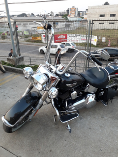 Kit Guidão e Cabos CROMADOS - Seca Sovaco - 14" Pol. Altura - Tubo 1.1/4" Pol. - Harley Davidson - Heritage (com ABS) - loja online