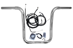 Kit Guidão Seca Sovaco - 15" Pol. Altura - Tubo 1.1/4" Pol. CURVE - CROMADO - Yamaha - Drag Star - comprar online