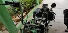 Imagem do Guidão Seca Sovaco - 12" Pol. Altura - Tubo 1.1/4" Pol. - CROMADO - Harley Davidson - Fat Boy (Com Acelerador Eletrônico)