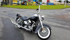 Guidão Seca Sovaco - 18" Pol. Altura - Tubo 1.1/4" Pol. - CROMADO - Harley Davidson - (Com Acelerador Eletrônico)