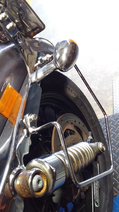 Imagem do Suporte/Afastador de Alforge - CROMADO - Harley Davidson - Sportster 883/1200/48