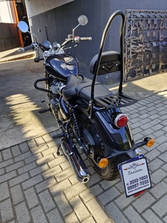 Imagem do Sissy Bar com Easy Rider - Fixo - PRETO - Royal Enfield - Super Meteor 650