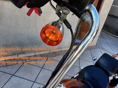 Kit Guidão Seca Sovaco - 14" Pol. Altura - Tubo 1" Pol. - CROMADO - Harley Davidson - Dyna, Dyna Fat Bob, Dyna Street Bob (com ABS)