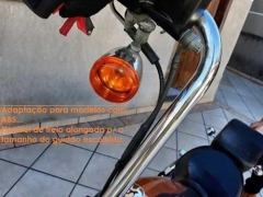 Kit Guidão Seca Sovaco - 18" Pol. Altura - Tubo 1" Pol. - CROMADO - Harley Davidson - Dyna, Dyna Fat Bob, Dyna Street Bob (com ABS)