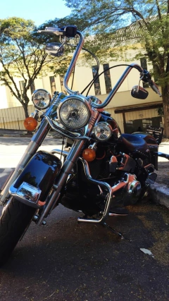 Kit Guidão Seca Sovaco - 18" Pol. Altura - Tubo 1.1/4" Pol. - CROMADO - Harley Davidson - Heritage na internet