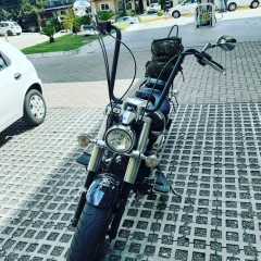 Guidão Seca Sovaco - 18" Pol. Altura - Tubo 1.1/4" Pol. - PRETO - Yamaha - Midnight Star 950 na internet