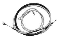 Kit Cabos Comando - 12" Pol. - Aeroquip Cromado - Guidão Seca Sovaco - Harley Davidson - Heritage (2018+) - comprar online