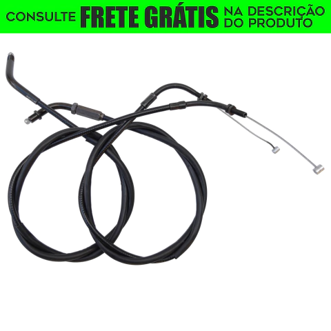 Cabos acelerador (A) e (B) - Guidão 16" Pol. - Seca Sovaco - Yamaha - Virago 250