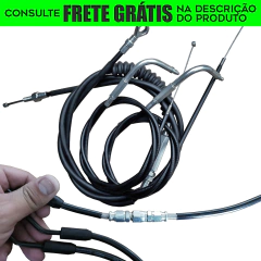 Kit Completo Cabos Comando (ABS) - 16" Pol. Guidão - Seca Sovaco - Harley Davidson - Dyna, Dyna Fat Bob, Dyna Street Bob