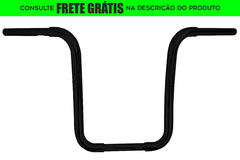 Guidão CURVE Seca Sovaco - 16" Pol. Altura - Tubo 1.1/4" Pol. - PRETO - Harley Davidson