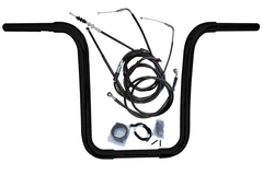 Kit Guidão Seca Sovaco - 14" Pol. Altura - Tubo 1.1/4" Pol. CURVE - PRETO - Kawasaki - Vulcan 900 Classic (sem riser) na internet