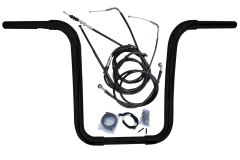 Kit Guidão Seca Sovaco - 15" Pol. Altura - Tubo 1.1/4" Pol. CURVE - PRETO - Kawasaki - Vulcan 900 Classic (sem riser) - comprar online